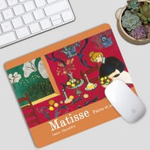 헨리 Matisse 고무 정밀 작은 마우스 패드 노트북 휴대용 비 슬립 테이블 패드 작은 마우스 패드, 헨리 Matisse 5_210X260mm