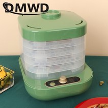 가정용 미니 식품 건조기 고추 야채 고구마 음식 과일 농산물 업소용 소형 말리기 dmwd food dehydrator 5 쟁반 말린 허브 고기 전기 요구르트 메이커 애완 동물, 녹색 5 레이어, 220v