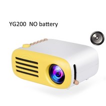 무선 빔프로젝터 lcd 스마트폰빔프로젝터 YG200 D 휴대용 프로젝터 초점 렌즈 100P 3D 비주얼 0 인치, 01 YG200 no battery