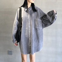 퀸앤조이 코듀로이 루즈핏 남방