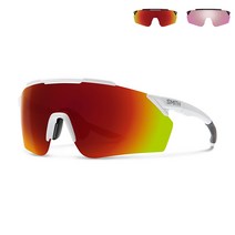 SMITH Ruckus 스미스 루커스 스포츠 선글라스 (Matte White / Chromapop Red Mirror) 매트 화이트 / 크로마팝 레드 미러 + 크로마팝 콘트라스트 로즈 플래쉬 렌즈, 단품