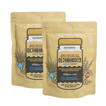 나뚜렐 아가베쉐이크 아침식사대용 천연 프리바이오틱스 함유, 420g, 2팩