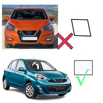 견인볼 견인장치 히치 트레일러 자동 앞 범퍼 견인 후크 아이 커버 뚜껑 그릴 캡 닛산 Micra K14 2014 622A, 한개옵션0