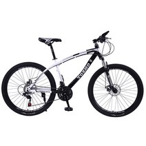 성인 산악자전거 남녀공용 대학생용 출퇴근 등교 스포츠카 MTB자전거 미니자전거 21속24인치26인치, 26인치, 화이트레드, 만14세이상