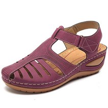 여성 샌들 최신 여름 신발 플러스 사이즈 44 힐 웨지 Chaussure 팜므 캐주얼 플랫폼 탈론