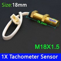 연료 레벨 게이지 디지털 다기능 수온 오일 압력 전압계 RPM 알람 9-32V, 18mm Tacho Sensor