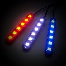 12V 24V 차량용 LED싸이키 모듈내장 스트로브라이트, 12V-블루LED
