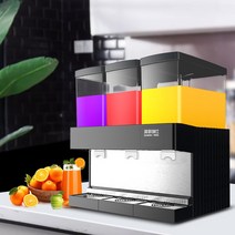 3구 슬러시기계 뷔페 3가지맛 음료메이커 뷔페 식당, 블랙 3중  18Lx3
