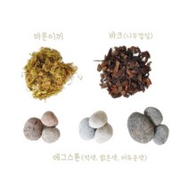 더알로하 인조나무 바나나나무 /180cm/210cm 인테리어 조화나무 화분, 데코(바크우드칩+에그스톤)