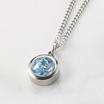 Simple Round 탄생석목걸이 목걸이