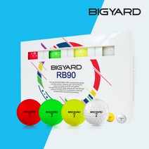 빅야드 RB90 2피스 초고반발 크리스탈 골프공 골프볼, 선택03)빅야드 RB 옐로우 12구
