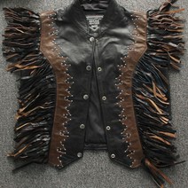 가죽 점퍼 가죽 레빗 슈트 다이네즈메쉬 아라이바람막이 알파인스타 코미네 바이크 할리데이비슨 스피디 빈티지 조끼, 블랙 리본