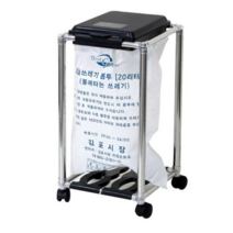 컴엔텔상사 종량제 사각 휴지통 20L, 1개