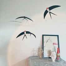 제비 새 모빌 DIY 키트 천장 장식 bird 북유럽풍 꾸미기 만들기, 3마리 DIY 키트(3마리2세트 만들수 있음)
