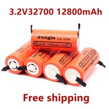 납산배터리 고용량 3.2V 32700 12800mAh LiFePO4 배터리 12.8Ah 50A 연속 방전 최대 고전력 니켈 시트, [02] 2PCS