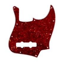 [] Allparts 모든 부품 PG-0755-044 Red Tortoise Pickguard for Jazz Bass 8050