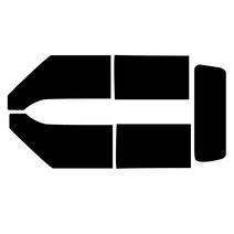 두일테크 포타 포터 측후면 세트 열차단 썬팅필름 포터2 뉴포터, 30%, 4.뉴포터 더블캡(96-04), 현대