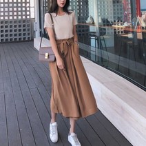 허리 밴딩 롱바지 와이드 팬츠 반팔 티셔츠 세트 바캉스룩여름반팔 나들이패션와이드팬츠 해외여행옷 해외여행여름옷 휴양지패션 비치웨어쇼핑몰 여름휴가원피스 바캉스룩여름옷 캐주얼데일리패션 20대30대옷 봄나들이복장 여름데이트패션 와이드팬츠밴딩바지