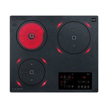 쿠쿠 하이브리드 전기레인지 3구 방문설치, CIHR-FL302FB