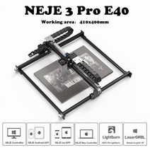 레이저커팅기 레이저가공기 아크릴조각기 NEJE 3 프로 80W 데스크탑 CNC 목재 절단기 금속 더블 빔 E40 모듈과 스테인레스 스틸 조각 도구, 01 NEJE 3 Pro E40 80W