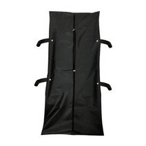 바디 백 들것 야외 방수 누출 방지 하이킹 사냥 시체 보관 운송 시체 가방 장례식 용품 220lbs, 검정, PEVA