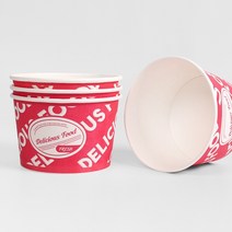 850호 딜리컵 종이용기 소량 100개 / 어묵탕 쌀국수 컵밥 분식 포장 일회용 컵 용기, 850 딜리컵 100개