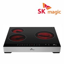 전국무료설치 SK매직 3구 전기레인지 ERABT300M 하이라이트 렌지, 낮은스탠드