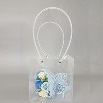 투명 비닐백(5장)(20x20cm) 꽃다발 화분 쇼핑백 SCF04