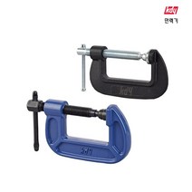 만력기 C형 클램프 핸드바이스 목공클램프, 8인치(일반/블루)