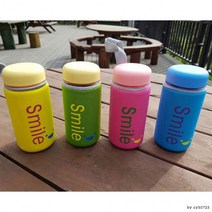 마이보틀 유치원물통 어린이집 물병 350ml 스마일 가방 파우치 보틀 주머니 케이스/마이보틀 물병집 물병주머니, 핑크, 1개