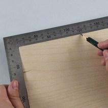 기역자 목공용 직각자 양면형 90도자 굵은 수직자 30센티, 1개