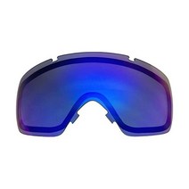 스키 보드 고글 ZERO TECH BASE 스미스 IO 스노보 스노우 교환 렌즈 SMITH 아이오 자사제, 블루 미러