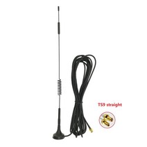10PCS SMA/TS9/CRC9 인터페이스 3M 연장 코드 무선 라우터 무인 자동 판매기 자기 소형 흡입 컵 4G 안테나, TS9 straight