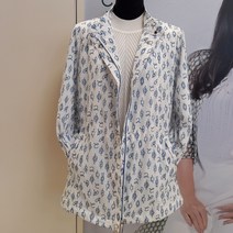 크로커다일레이디 나염프린트 산뜻한 봄 바람막이