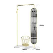 전신거울행거 이동식전신거울 매장 원목 벽 예쁜전신거울 전신 스탠드 인테리어전신거울, C