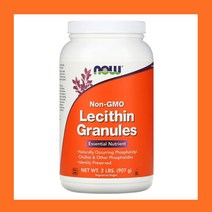 나우푸드 레시틴 그레뉼 Lecithin Granules Non-GMO 2lb 907g 칼슘 아연 칼륨 인 Calcium Iron Potassium Phosphorus