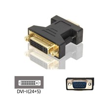 힘찬상회^VGA(RGB D-SUB) TO DVI-I(24 5) 케이블 변환 젠더^힘찬S orEa!, ＆단일지정상품, ＆단일지정상품