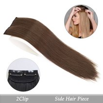 인비저블 심리스 클립 인 헤어 익스텐션 증가 탑 사이드 커버 헤어피스 패드, 30CM_2개, 8