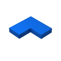 하이테크 액세서리 1 + 2 Ccorner 라이트 패널 14719 빌딩 블록 조립 교육용 장난감 선물 기술 키트 세트당 40 개, 40 pcs blue