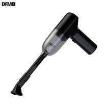 DFMEI 미니 USB 휴대용 차량용 청소기 집차 겸용 고출력 충전 핸디 청소기, 블랙