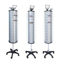 바퀴달린 안경원 진열장 회전식 거울 전시 받침 DP