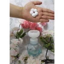 쁘띠플라워 디스펜서 이시영 꽃모양핸드워시 플라워 버블 거품 꽃 손세정제 리필통, 옐로우