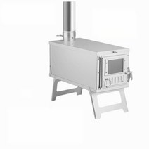 화목 난로 원목 장작 나무 가정용 캠핑용 난방 경량 스테인레스 스토브, 본체(2M연통+악세서리)