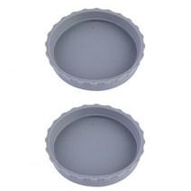 유연한 변형방지 실리콘 캔 뚜껑 2 개/세트 누출 방지 매운 냄새 없음 코크스 주방용, 03 Grey