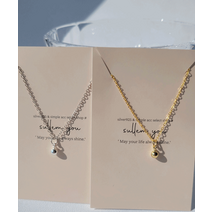 [자체제작] 실버925 18k도금 심플 베이직 미니 벨 라인 알파벳 이니셜 은 목걸이 A~Z (2color)