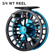 Piscifun AOKA 알루미늄 34 56 78WT 플라이 릴 미드 아버 코르크 디스크 드래그 시스템 대형 핸들 플라이 낚시 릴, 협력사, 3 4 WT 릴