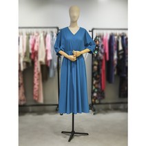 르니앤맥코이 [르니앤맥코이]V넥 허리밴딩 가오리핏 원피스(MK09OP127)