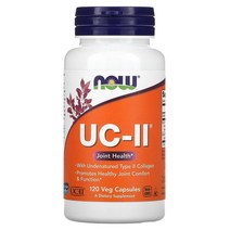 NOW Foods UC-II 관절 건강 비변성 타입 II 콜라겐 베지 캡슐 120정 92648, 120 개