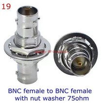 알루미늄 프로파일 BNC 커넥터 Q9 BNCBNC 수암 90 도 직각 티 유형 3way 4way 분배기 2x 이중 수 암 3 4 황동, type19-1pcs, Type19-1pcs