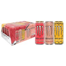 Monster Energy Drink Ultra Peachy Watermelon Gold 미국 몬스터 에너지 드링크 울트라 피치 수박 골드 3종 473ml 24캔 음료